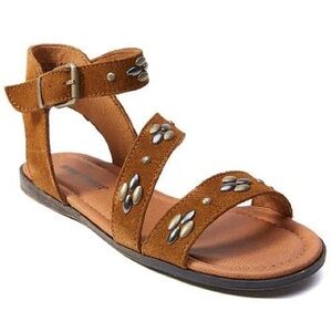 Minnetonka Tangier 11 Womens Brown Suede Sandals